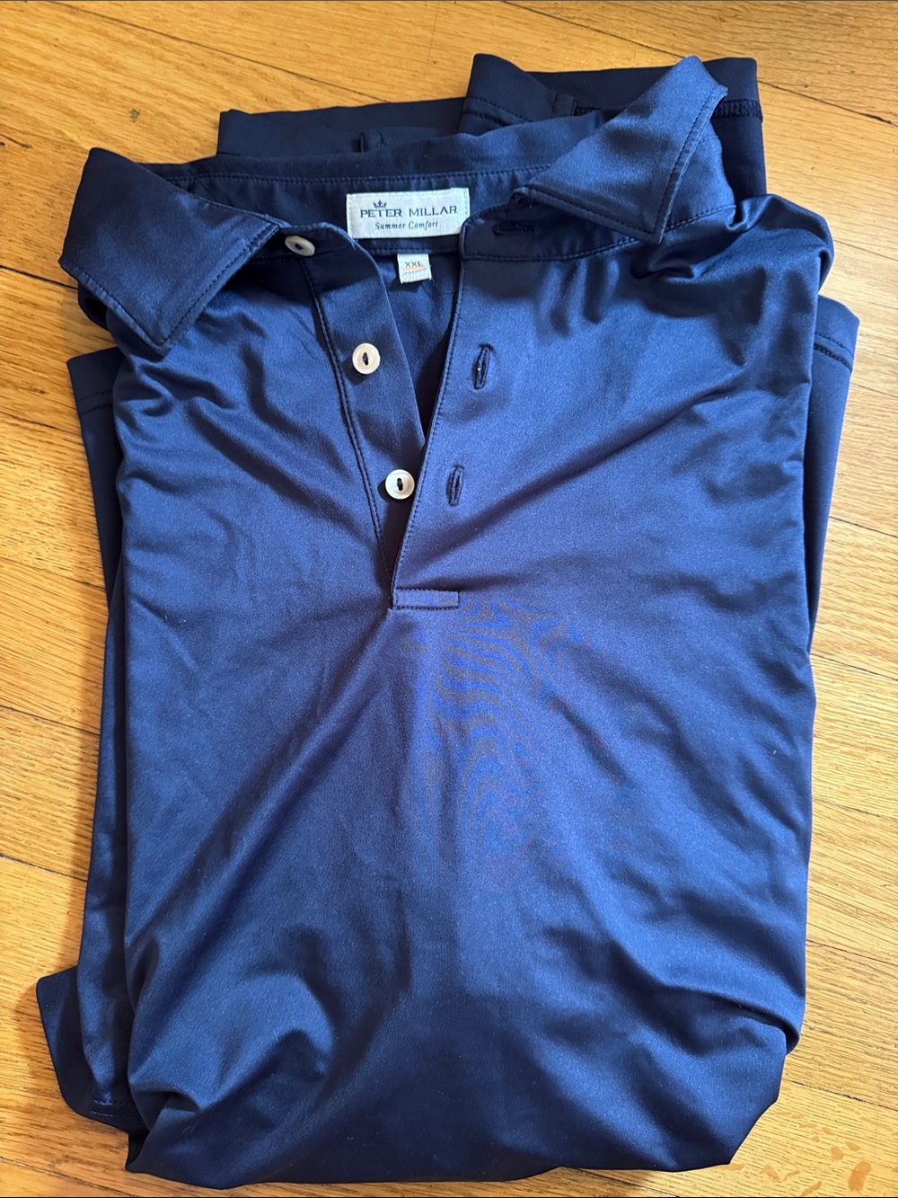 Peter Millar Navy Blue Short Sleeve Polo